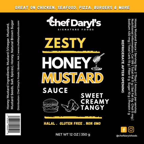 Wholesale | Chef Daryl's Honey Mustard Sauce | Case of 12