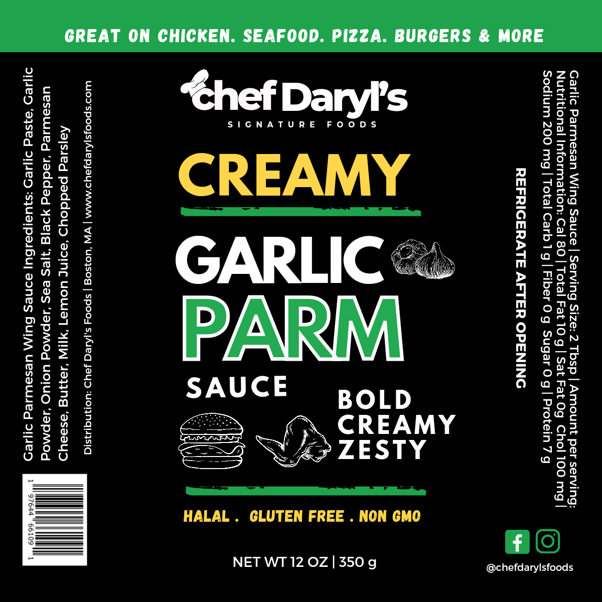 Chef Daryl's Garlic Parmesan Wing Sauce