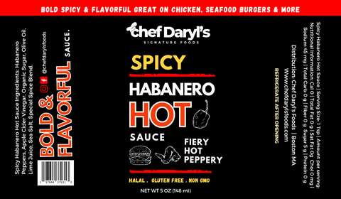 Chef Daryl's Habanero Hot Sauce